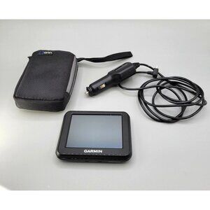 Garmin Nuvi 30 GPS Touchscreen Bundle Power Car Charger and Onn Case TESTED